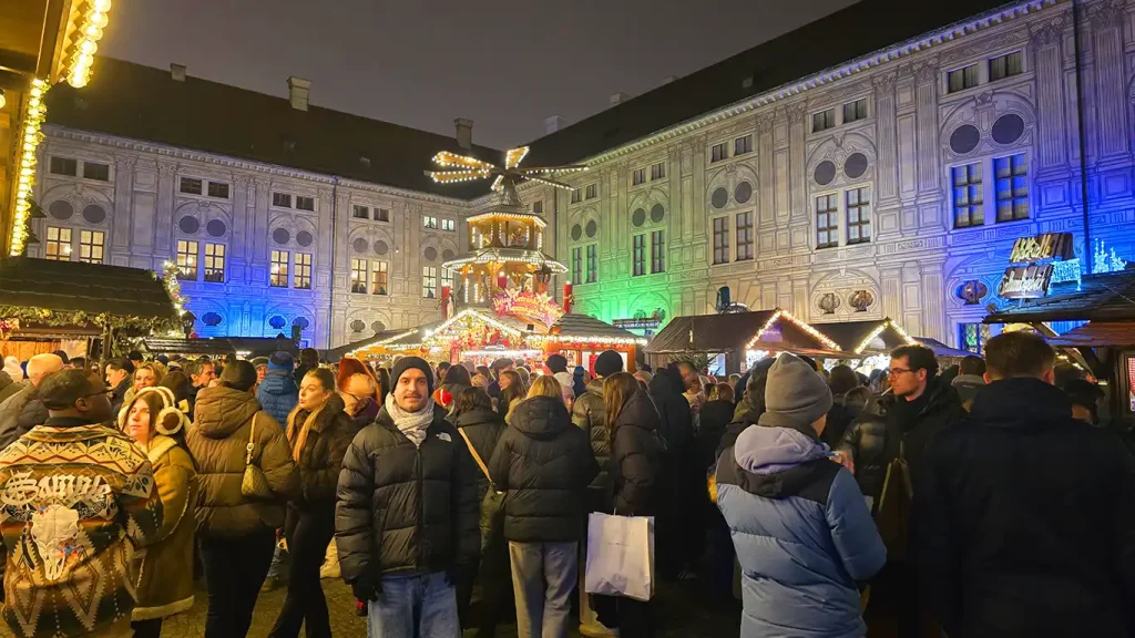 Mercado de Navidad de la Residenz de Múnich.